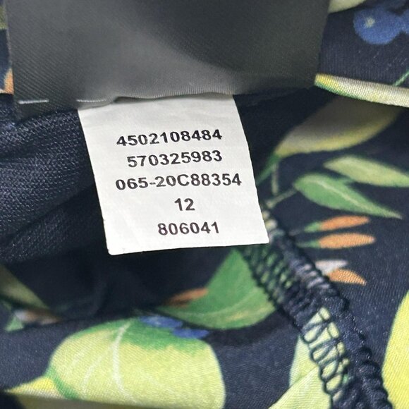 Chico's Zenergy Skort Womens 3 Blue Lemon Floral Print Pull On Pockets Travel - Picture 12 of 12